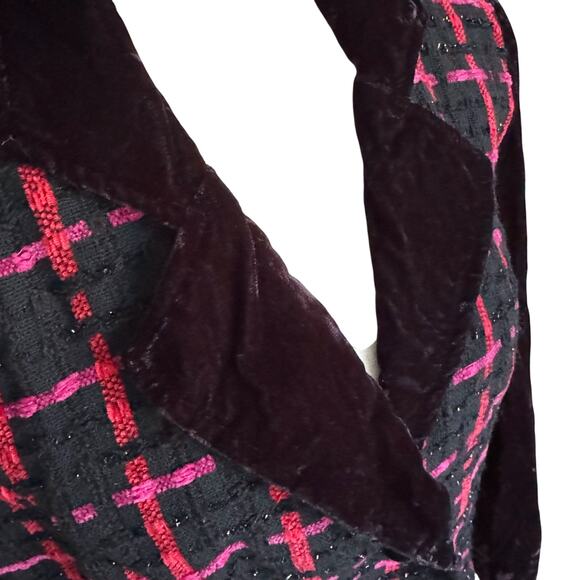 VTG Star City Blazer Jacket Med 6 Velvet Whimsigoth Goth Vintage Preppy Y2K 90s - Picture 2 of 13